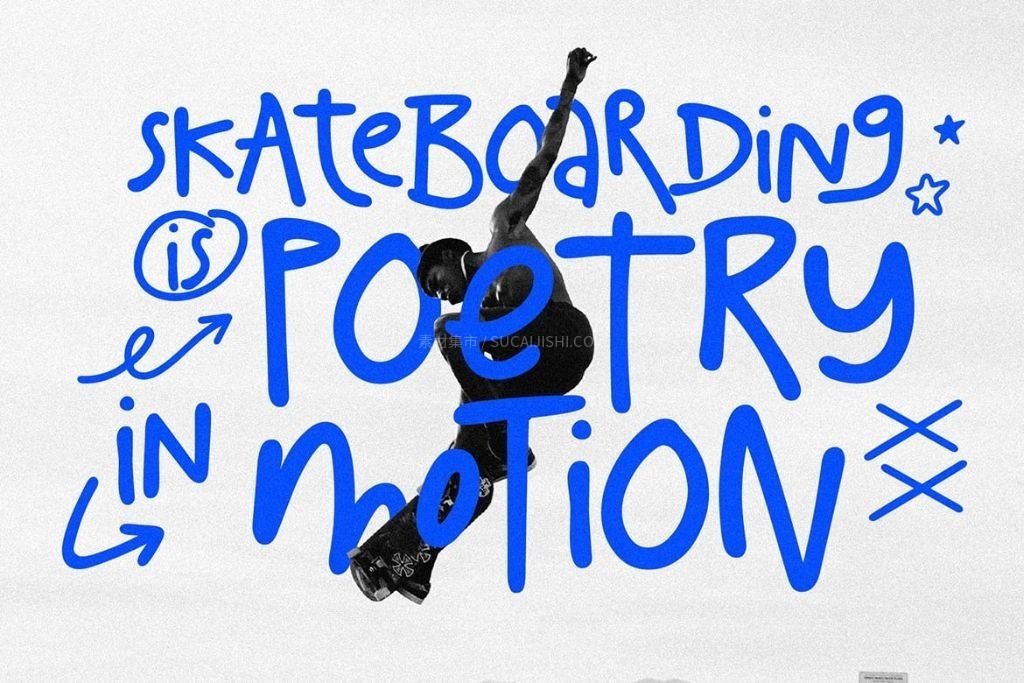 Laugh Together活力涂鸦手写字体